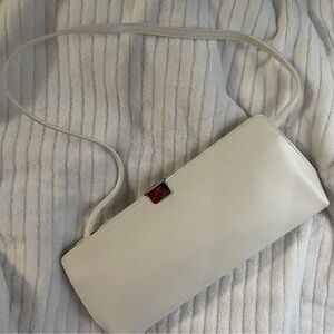 Furla Leather Shoulder Bag – White
